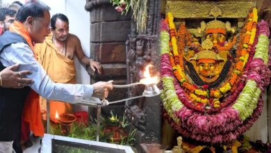 रायपुर : मुख्यमंत्री  विष्णु देव साय ने रतनपुर महामाया मंदिर में नवरात्रि पर की पूजा अर्चना