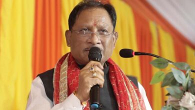 रायपुर : मुख्यमंत्री विष्णु देव साय कोरबा में राम कथा महोत्सव में हुए शामिल रायपुर : मुख्यमंत्री विष्णु देव साय कोरबा में राम कथा महोत्सव में हुए शामिल