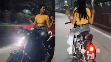 इंदौर में युवती का खतरनाक बाइक स्टंट वायरल, रील के चक्कर में जोखिम में डाली जान