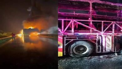 हैदराबाद-बेंगलुरु हाईवे पर भीषण बस हादसा: 20 लोगों की जलकर मौत, आंकड़ा बढ़ने की आशंका