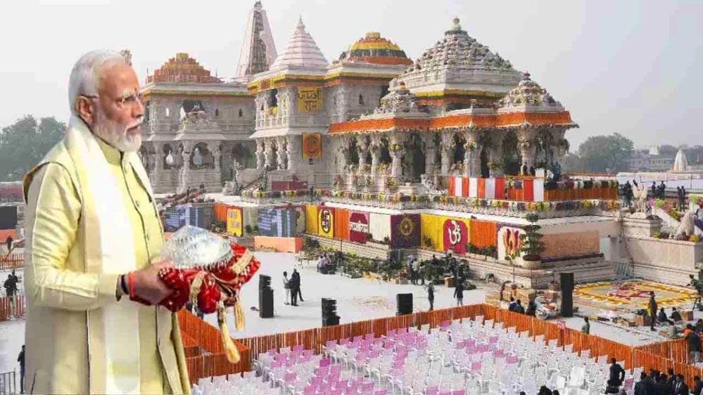 राम मंदिर के शिखर पर PM मोदी फहराएंगे 22 फीट का धर्म ध्वज, प्राण प्रतिष्ठा के बाद ‘ध्वजारोहण’