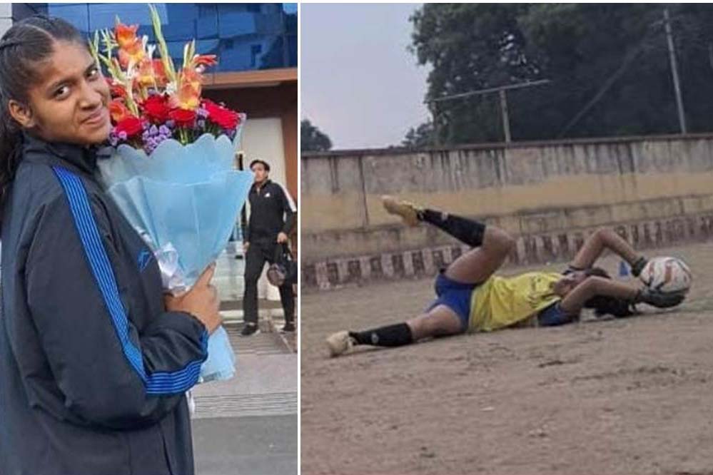 शहडोल की फुटबॉल स्टार सुहानी कोल का जर्मनी सफर, कोच और साथियों संग रवाना