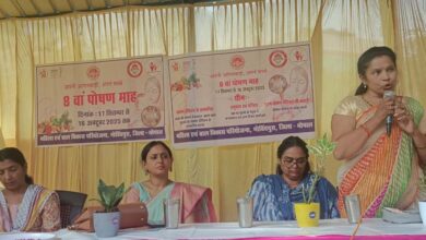 गोविंदपुरा में धूमधाम से मना पोषण माह, पुरुष बने पोषण चैंपियन