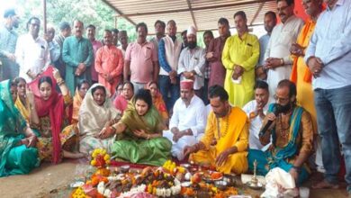 राज्यमंत्री श्रीमती गौर ने की गोवर्धन पूजा