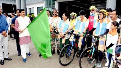 मुख्यमंत्री डॉ. यादव ने पैडल-टू-प्लांट कार्यक्रम नया भारत-हरा भारत यात्रा को झंडी दिखाकर किया रवाना