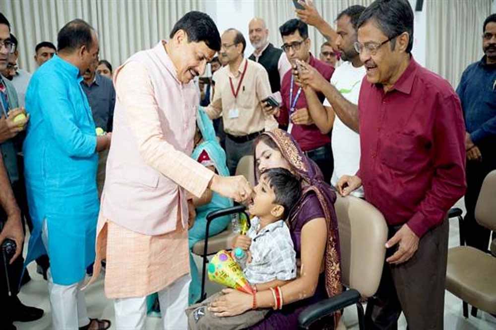 दो बूंद जिंदगी की, दो बूंद स्वस्थ राष्ट्र के निर्माण की : मुख्यमंत्री डॉ. यादव