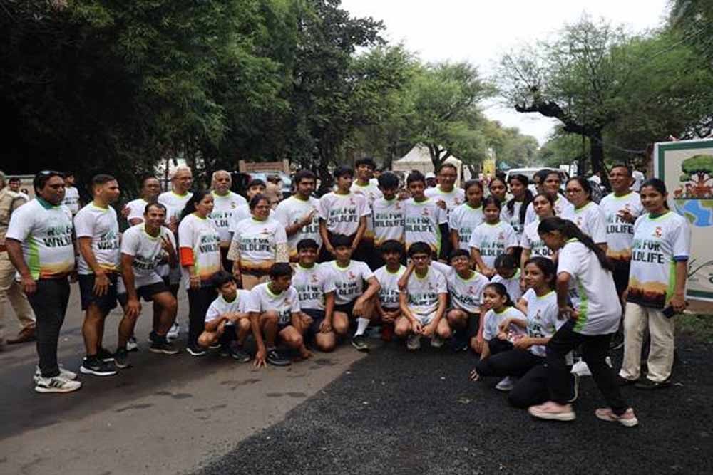 वन्य जीव संरक्षण के लिये हुई रन फॉर वाइल्ड लाइफ