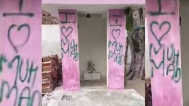 अलीगढ़ में 5 मंदिरों पर ‘आई लव मोहम्मद’ लिखा, करणी सेना ने लिया सख्त ऐक्शन