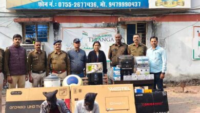 गर्ग इलेक्ट्रॉनिक शोरूम में हुई चोरी का खुलासा, थाना अयोध्यानगर पुलिस ने 02 शातिर नकबजन किए गिरफ्तार गर्ग इलेक्ट्रॉनिक शोरूम में हुई चोरी का खुलासा, थाना अयोध्यानगर पुलिस ने 02 शातिर नकबजन किए गिरफ्तार