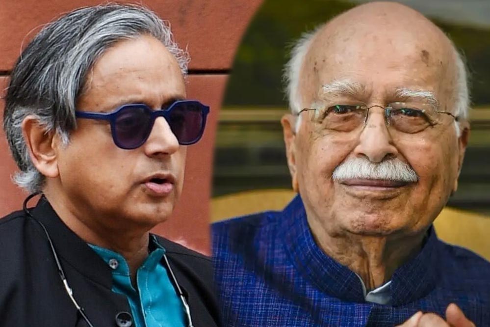 थरूर ने आडवाणी की तुलना नेहरू-इंदिरा से की, बीजेपी और कांग्रेस दोनों हुईं नाखुश थरूर ने आडवाणी की तुलना नेहरू-इंदिरा से की, बीजेपी और कांग्रेस दोनों हुईं नाखुश