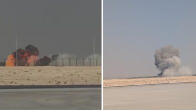 दुबई एयर शो के दौरान तेजस विमान क्रैश हुआ, जमीन पर गिरते ही आग का गोला बना