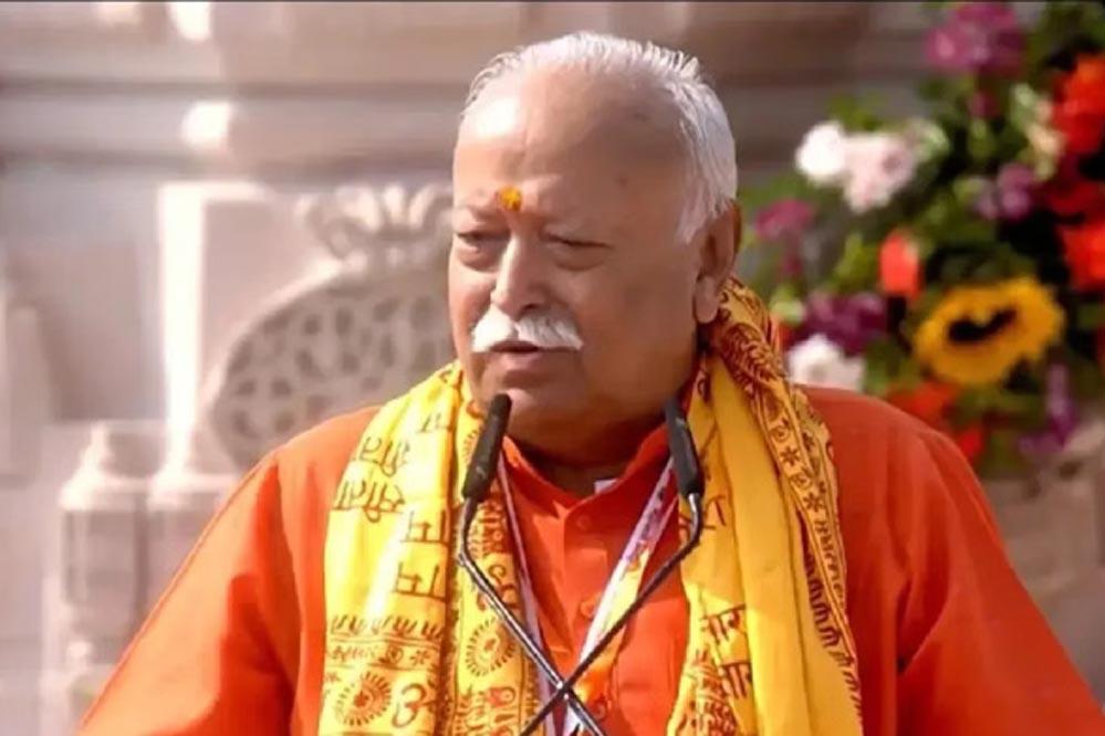 संपूर्ण विश्व को अपने आलोक से सुख-शांति प्रदान करने वाला धर्म ध्वज फिर से हुआ शिखर पर विराजमान : डॉ. मोहन भागवत