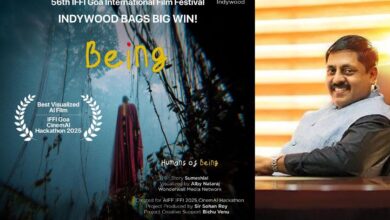 H इंडीवुड की फिल्म ‘Being’ को 56वें भारतीय अंतर्राष्ट्रीय फिल्म समारोह के सिनेमा एआई हैकाथॉन में बेस्ट विज़ुअल्स का अवॉर्ड
