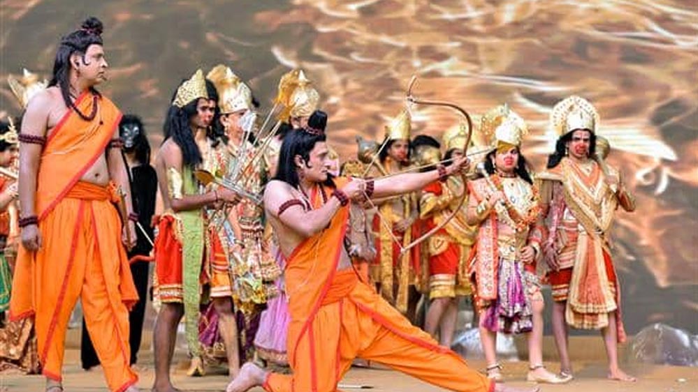 अयोध्या के राम मंदिर में मध्य प्रदेश के कलाकारों द्वारा रामलीला, दीपावली मिलन समारोह में भक्ति का रंग