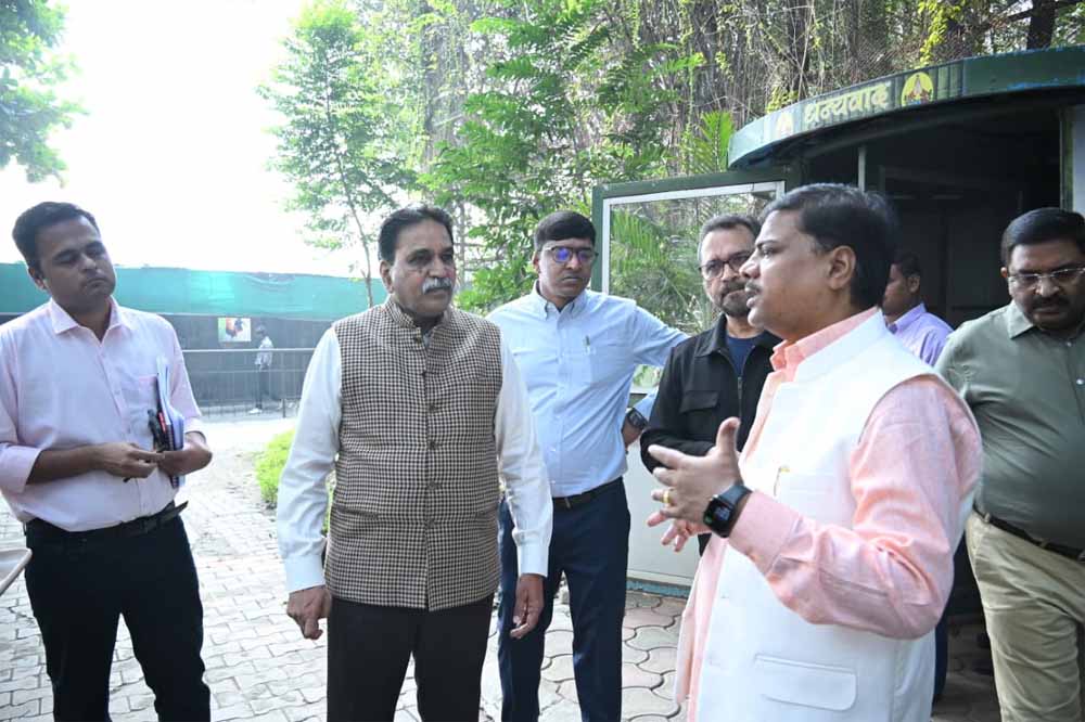 वन मंत्री केदार कश्यप ने नंदनवन-नंदन पक्षी विहार का किया निरीक्षण वन मंत्री केदार कश्यप ने नंदनवन-नंदन पक्षी विहार का किया निरीक्षण