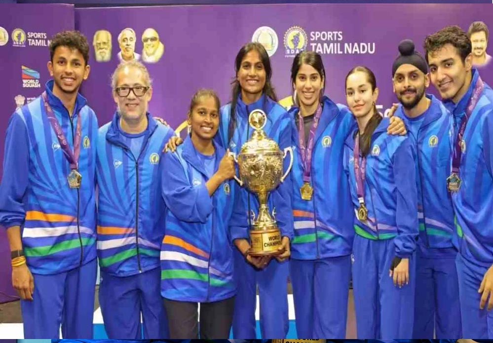 स्क्वॉश वर्ल्ड कप 2025: हॉन्ग कॉन्ग को हराकर भारत ने पहली बार जीता खिताब, अनाहत सिंह का शानदार प्रदर्शन