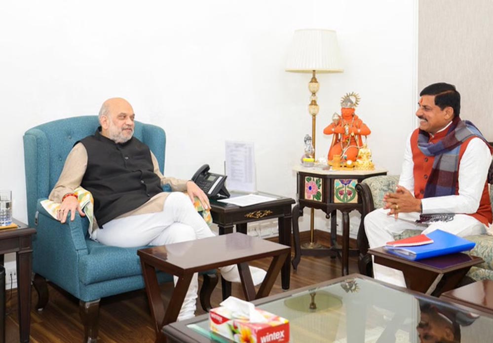 सीएम मोहन यादव की दिल्ली में अमित शाह से मुलाकात, दो साल के कार्यकाल का दिया ब्योरा सीएम मोहन यादव की दिल्ली में अमित शाह से मुलाकात, दो साल के कार्यकाल का दिया ब्योरा