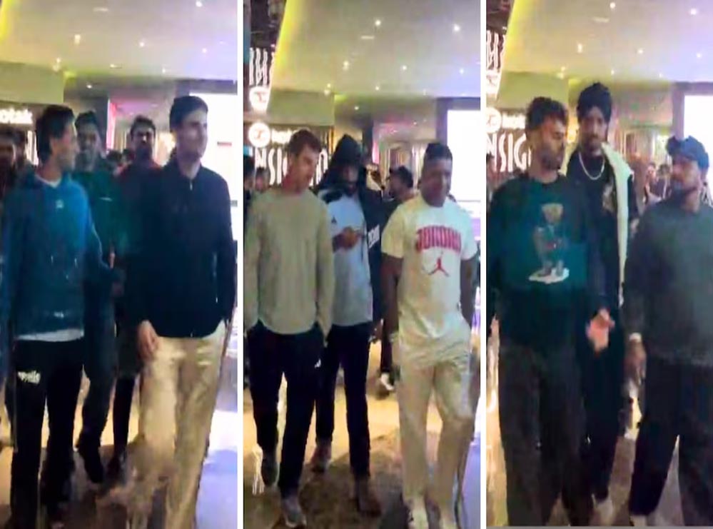 मैच से पहले टीम इंडिया का मूवी ब्रेक: लखनऊ में खिलाड़ियों ने देखी फिल्म ‘धुरंधर’ मैच से पहले टीम इंडिया का मूवी ब्रेक: लखनऊ में खिलाड़ियों ने देखी फिल्म ‘धुरंधर’