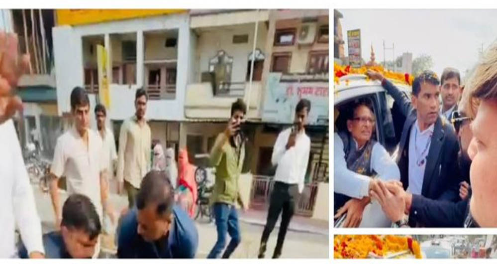 केंद्रीय कृषि मंत्री की सुरक्षा में चूक, शिवराज चौहान के काफिले में युवक घुसा