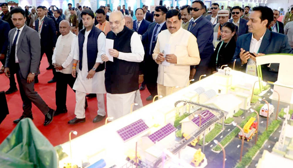 अभ्युदय MP ग्रोथ समिट का शुभारंभ: अमित शाह ने ₹2 लाख करोड़ की परियोजनाओं का लोकार्पण किया