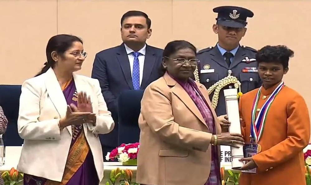 कोण्डागांव की योगिता मंडावी को प्रधानमंत्री राष्ट्रीय बाल पुरस्कार