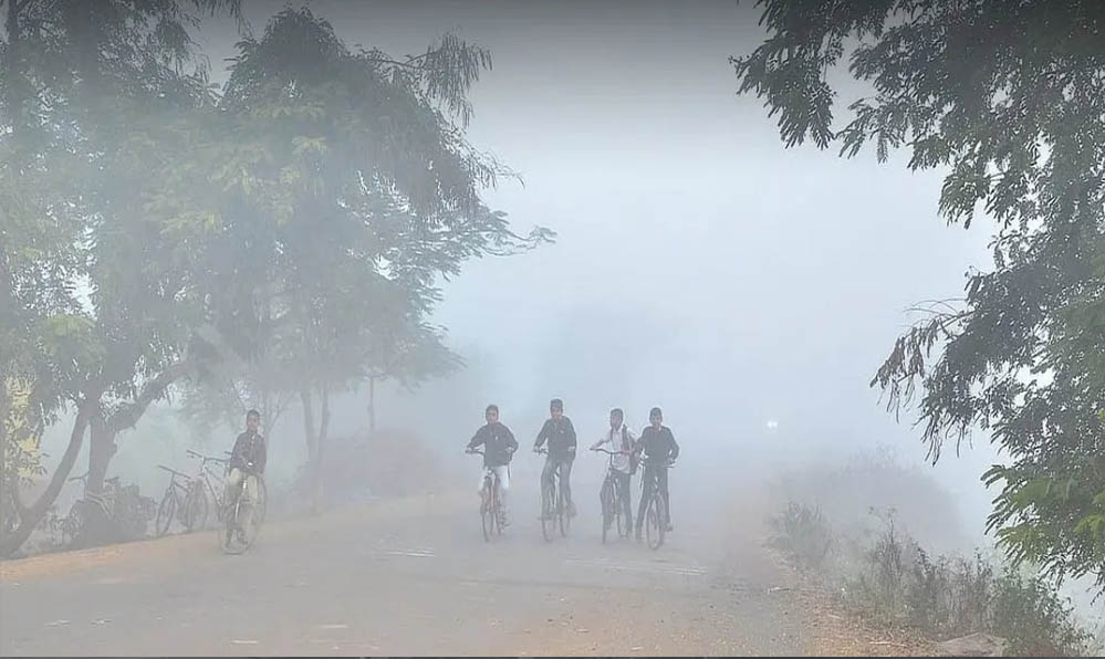 MP में कड़ाके की ठंड, पचमढ़ी में पारा 4.2°C पर, 25 शहरों में तापमान 10°C से नीचे; कई जिलों में घना कोहरा