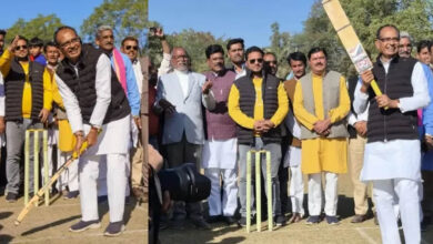 केंद्रीय मंत्री शिवराज सिंह चौहान ने थामा बल्ला, लगाए चौके-छक्के—देखें वायरल वीडियो