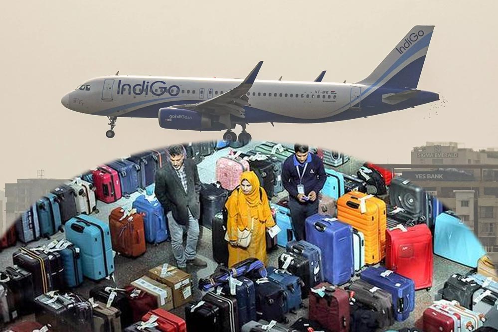 इंडिगो संकट: एक हफ्ते में 4500 फ्लाइट्स कैंसिल, एयरपोर्ट्स पर बढ़ी परेशानी इंडिगो संकट: एक हफ्ते में 4500 फ्लाइट्स कैंसिल, एयरपोर्ट्स पर बढ़ी परेशानी