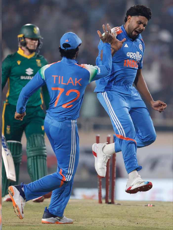 तीसरा टी20 मुकाबला: हर्षित राणा ने किया ब्रेविस का शिकार, साउथ अफ्रीका की हालत खस्ता