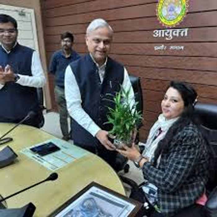 सुश्री पूजा गर्ग एक दिन के लिए बनी आयुक्त दिव्यांगजन