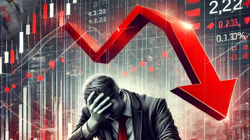 शेयर बाजार में भारी बिकवाली, सेंसेक्स 1000 अंक से ज्यादा टूटा, निफ्टी 353 अंक लुढ़का