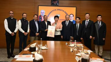 भाजपा दफ्तर पहुंचे चीन की कम्युनिस्ट पार्टी के डेलिगेशन, गलवान घटना के बाद पहली मुलाकात