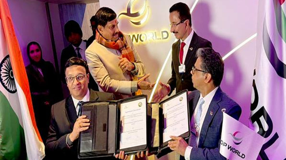 मुख्यमंत्री डॉ. यादव की उपस्थिति में म.प्र. और डीपी वर्ल्ड के बीच हुआ एमओयू