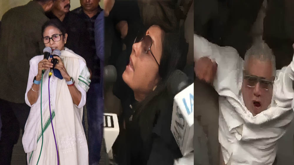 ED रेड के खिलाफ दिल्ली में TMC सांसदों का गृह मंत्रालय के सामने प्रदर्शन, पुलिस ने किया हिरासत में