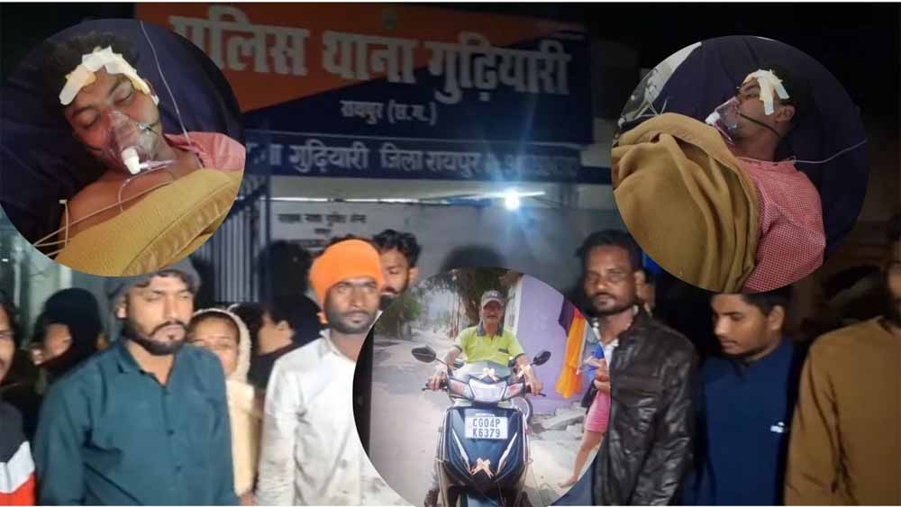 रायपुर में दो हादसों में एक युवक की मौत और दूसरा घायल, परिजनों का थाने में हंगामा