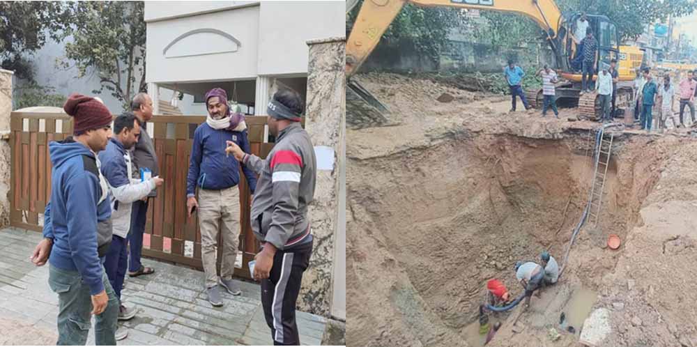 रायपुर में स्वच्छ क्लोरीनयुक्त पेयजल की घरों में हो रही आपूर्ति, लीकेज को ट्रेस कर तत्काल किया सुधार