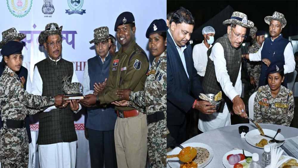 मुख्यमंत्री साय ने नारायणपुर में जवानों का बढ़ाया हौसला, साथ में किया रात्रि भोज