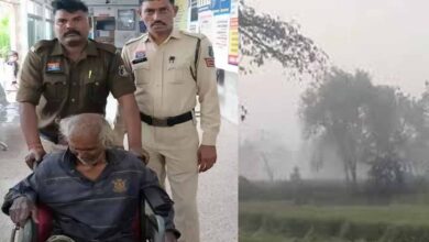 खेत-खार में ठंड से ठिठुर रहा था बुजुर्ग, पुलिस ने सूचना पर बचाई जान