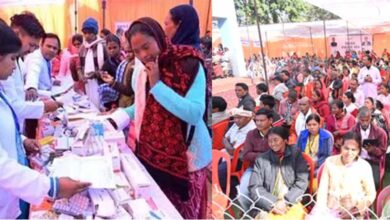 बगीचा में लगा मेगा हेल्थ कैंप, 1100  मरीजों का निःशुल्क स्वास्थ्य परीक्षण