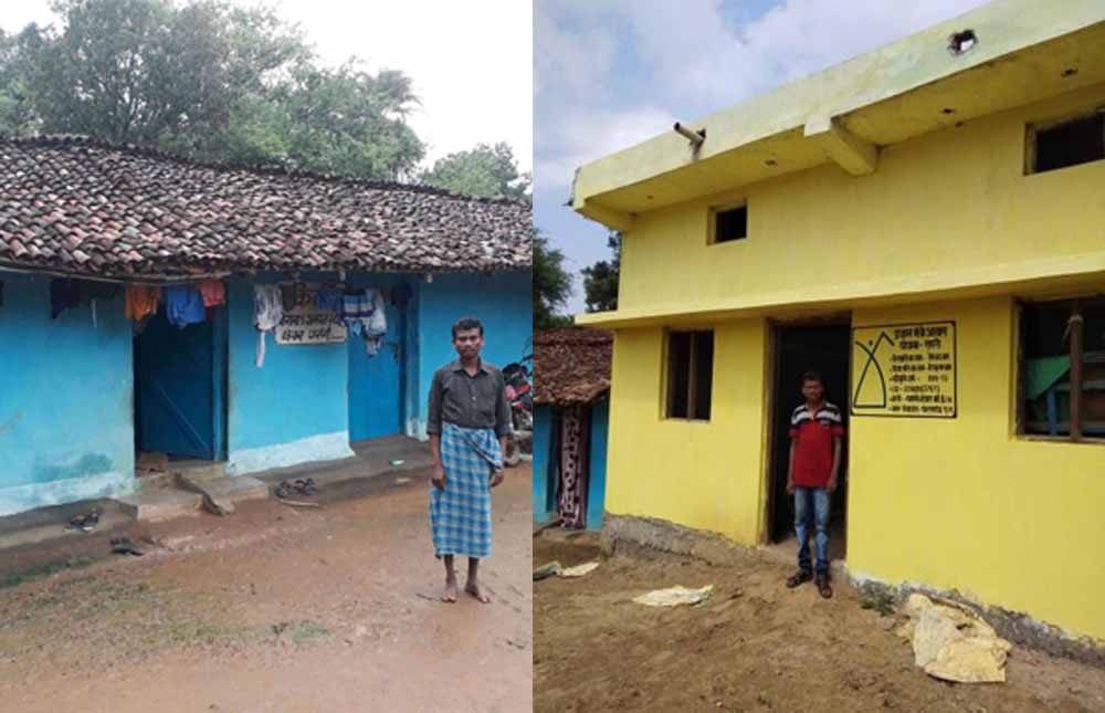 हेमचंद के परिवार को मिला प्रधानमंत्री आवास योजना में  पक्का घर, बरसात में होती थी परेशानी