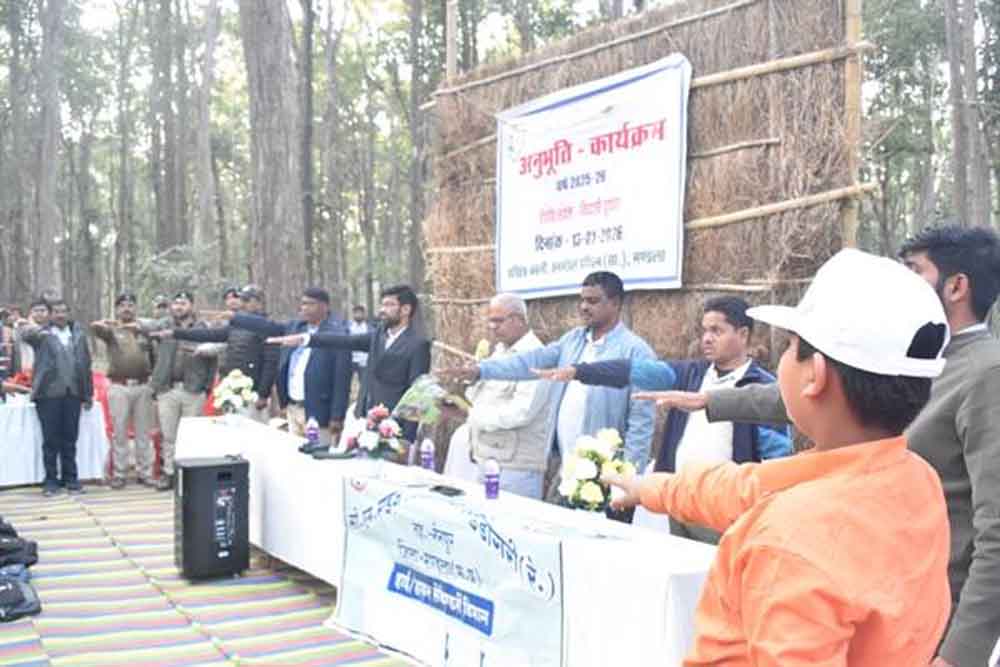 इको पर्यटन क्षेत्र गिदली घुघरा में अनुभूति कार्यक्रम में विद्यार्थियों ने प्रकृति से सीखा जीवन का पाठ