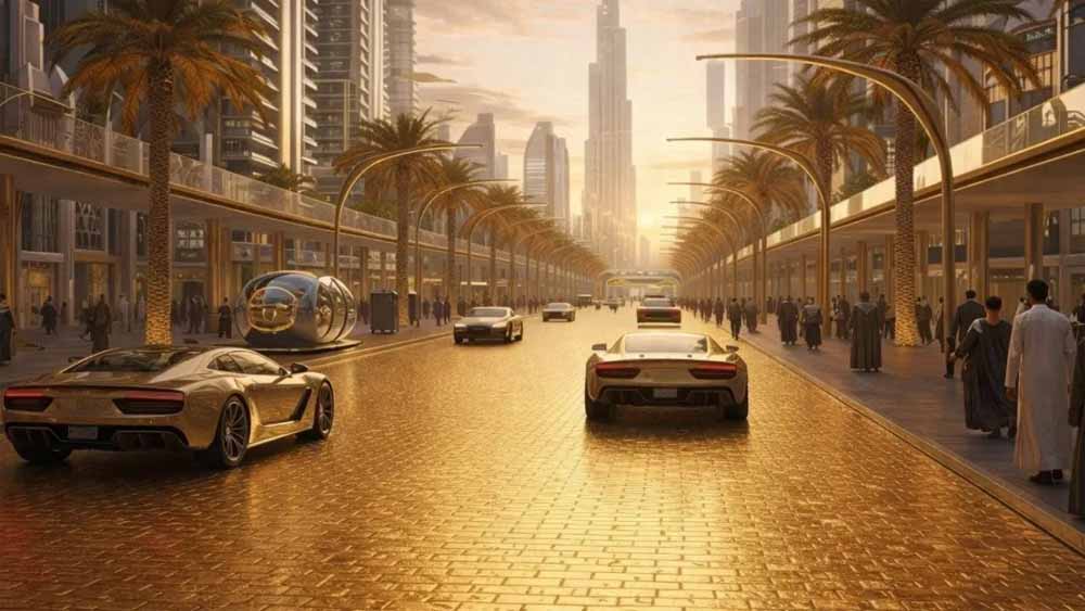 Gold के दाम आसमान पर, दुबई में इतिहास रचने जा रही दुनिया की पहली ‘सोने की सड़क’! UAE के शेख का बड़ा ऐलान Gold के दाम आसमान पर, दुबई में इतिहास रचने जा रही दुनिया की पहली ‘सोने की सड़क’! UAE के शेख का बड़ा ऐलान