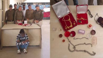 बारह घंटे के भीतर आरोपी गिरफ्तार, साढ़े चार लाख का माल बरामद