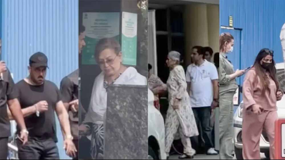 अस्पताल में भर्ती लेखक सलीम खान, बेटे सलमान खान समेत परिवार के सदस्य हालचाल जानने पहुँचे अस्पताल में भर्ती लेखक सलीम खान, बेटे सलमान खान समेत परिवार के सदस्य हालचाल जानने पहुँचे