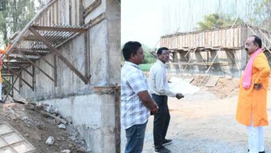 उप मुख्यमंत्री अरुण साव ने कारीडोंगरी-दरवाजा में निर्माणाधीन पुल का किया निरीक्षण