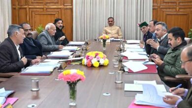 Himachal Pradesh कैबिनेट के बड़े फैसले: टोल टैक्स और आबकारी नीति 2026-27 को मिली मंजूरी, स्वास्थ्य, शिक्षा और रोजगार में अहम निर्णय Himachal Pradesh कैबिनेट के बड़े फैसले: टोल टैक्स और आबकारी नीति 2026-27 को मिली मंजूरी, स्वास्थ्य, शिक्षा और रोजगार में अहम निर्णय