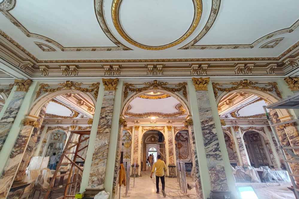 इंदौर का लालबाग पैलेस नई चमक के साथ तैयार, अगले हफ्ते खुलेगा दरबार हॉल