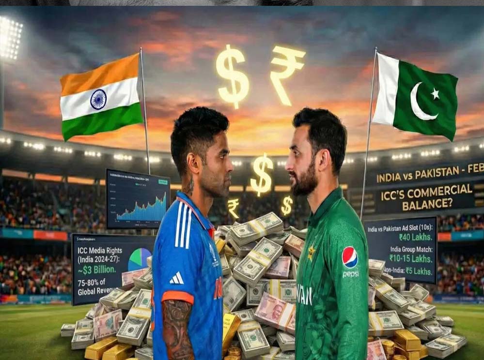 भारत-पाकिस्तान मुकाबले का जुनून: एड रेट्स और फ्लाइट-होटल के दाम पहुंचे आसमान छूते स्तर पर भारत-पाकिस्तान मुकाबले का जुनून: एड रेट्स और फ्लाइट-होटल के दाम पहुंचे आसमान छूते स्तर पर