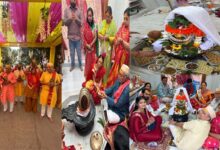 नर्मेदश्वर महादेव का नया मंदिर बना,धूम धाम से समारोह हुआ