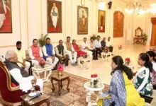 राज्यपाल  पटेल से केरल राज्य के पार्षदगणों ने की मुलाकात